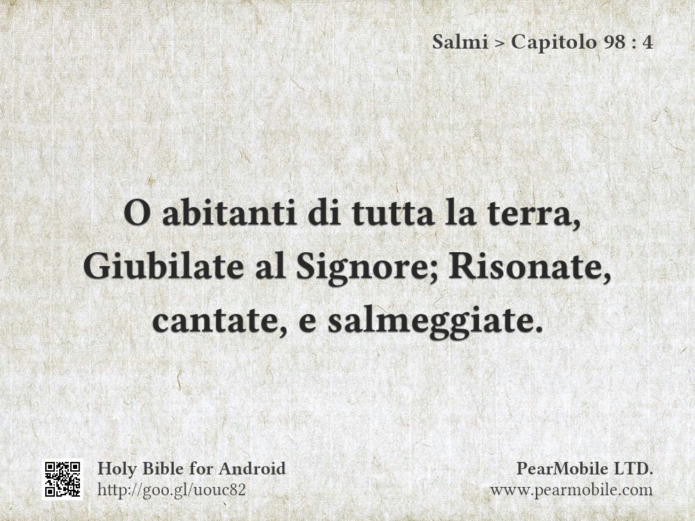 Salmi, Capitolo 98:4